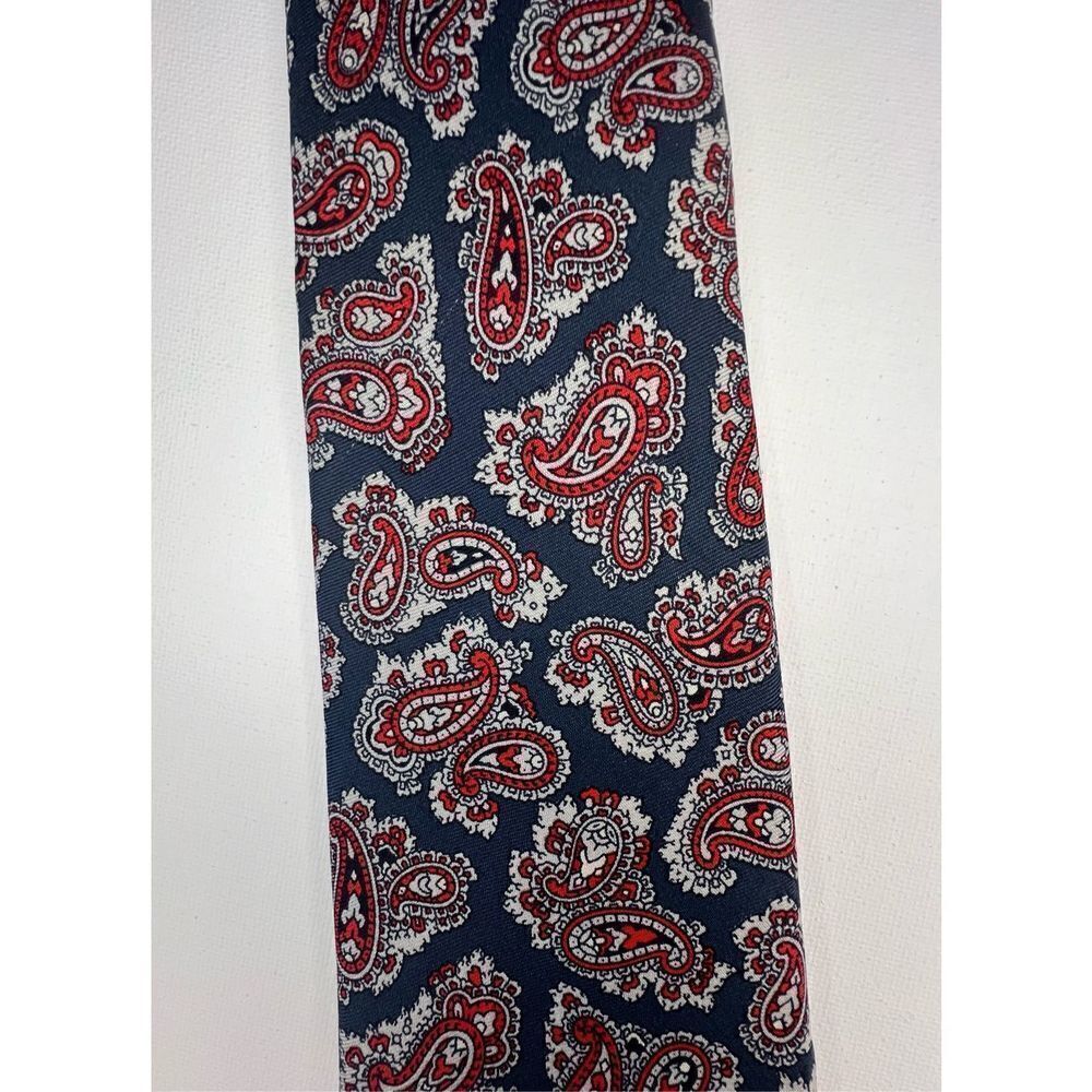 Men’s Envoy Unique Paisley Patterned 100% Silk Professional Tie - Picture 4 of 5
